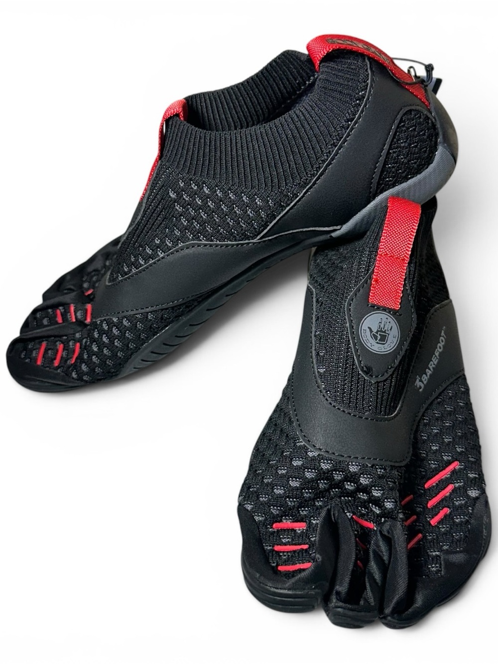 Body Glove 3T Barefoot Gauntlet Water Shoes Mens, Black/Red Hydro Knit - Picture 4 of 16